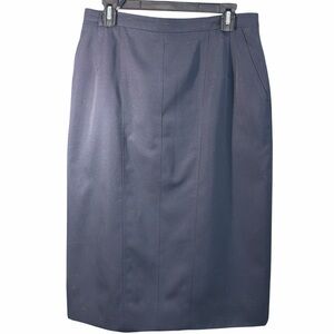 Basler Dark Navy Blue Pencil Skirt. EC. Size 14